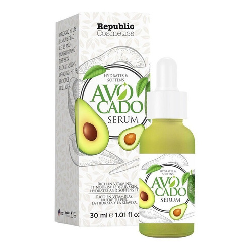 Serum Hidratante Facial De Aguacate Antienvejecimiento 30ml Tipo de piel Mixta