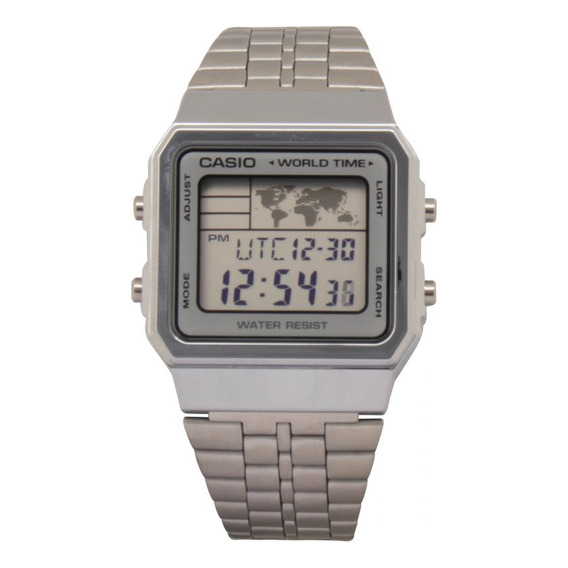 Reloj Para Unisex Casio A_500wa_7 Plateado