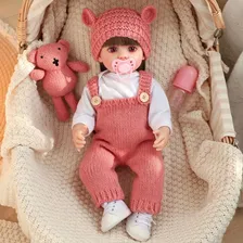 Boneca Reborn Mariana 55cm Realista C/ Kit Trico Acessorios