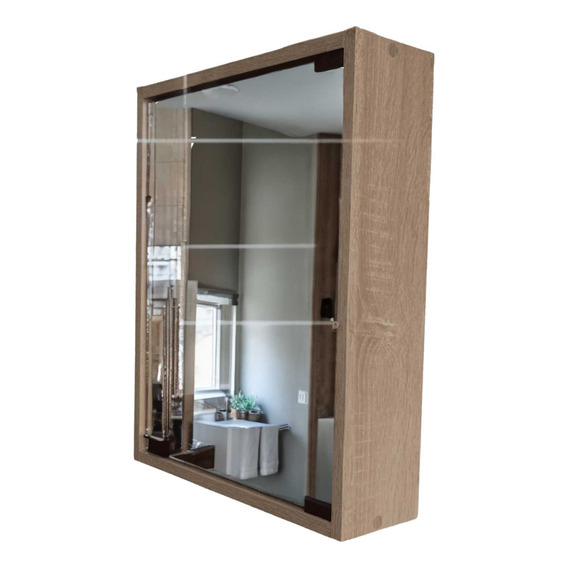 Gabinete De Baño Con Espejo 50cmx40cm, Botiquín Organizador.