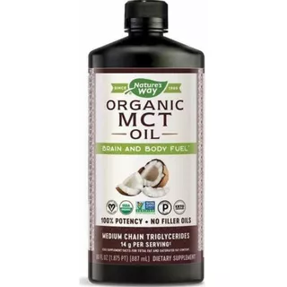 Aceite Mct Oil Orgánico 887ml Natures Way Envío Inmediato