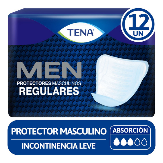 Protector Anatomico Incontinencia Hombre Tena For Men 12u