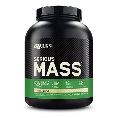 Optimum Nutrition Serious Mass Ganador De Masa Muscular 6 Lb Vanilla