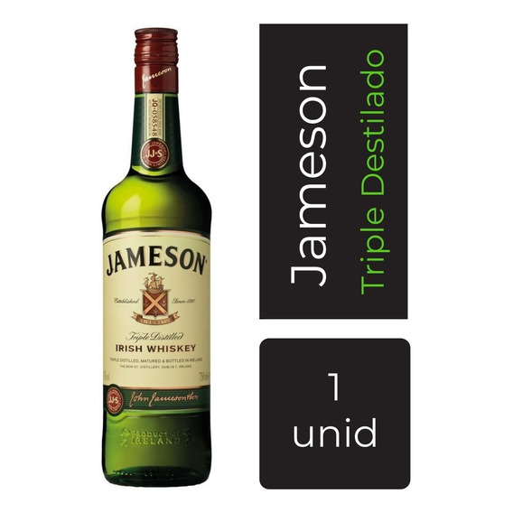 Whisky Jameson Irlandes 700ml Triple Destilado Mp Drinks