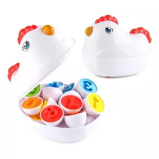 Juego Didáctico Gallina Huevos De Encaje Niños