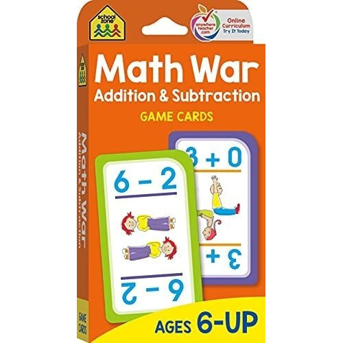 School Zone - Math War Addition And Subtraction Game, de School Z. Editorial School Zone Publishing en inglés