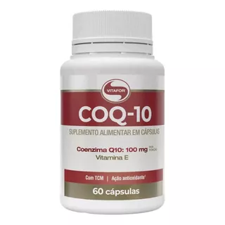 Coenzima Q10 Coq-10 100mg + Vitamina E + Tcm Vitafor 60 Cáps