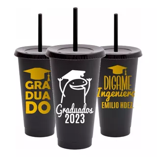 30 Vasos Personalizados Graduación Recuerdos Graduados Grad