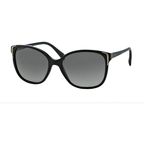 Gafas de sol - Prada - Conceptual - PR01os 1ab3m1 55 colores: negro, color de la montura: negro, color de varilla negra, color de lente gris degradado, diseño de mariposa