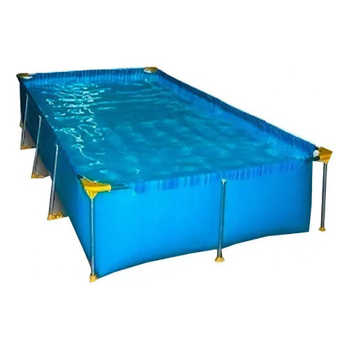 Pileta estructural rectangular Piletin 400x200x80 con capacidad de 6400 litros de 400cm de largo x 200cm de ancho  azul