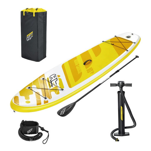 Bomba de aire inflable Aqua Cruise Remo para tabla de pie, color amarillo, Bestway