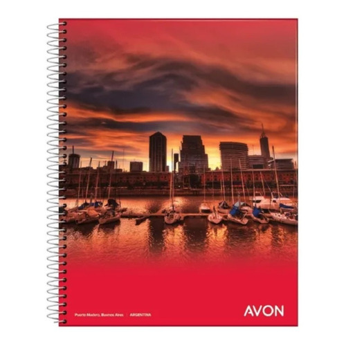 Cuaderno Avon A5 16 X 21 Cm X 84 Hojas Espiral