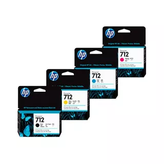 Combo Cartuchos Original Hp 712 Para Imp T230 T250 T630 T650