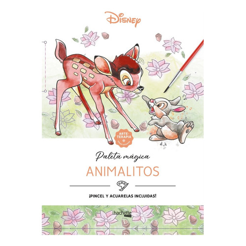 Arteterapia. Paleta Mãâ¡gica. Animalitos Disney, De Vários Autores. Editorial Hachette En Español