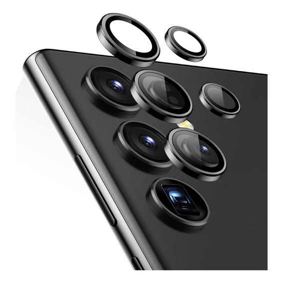 Protector De Lentes Camara Para Samsung S24 Ultra-negro