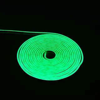 Rollo Led Neon Ultra Brilloso 5 Mtr 12v Flexible Color De La Luz Verde