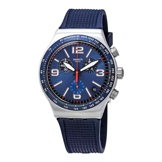 Reloj Swatch Irony Chrono Blue Grid Yvs454 Agente Oficial