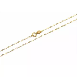 Corrente Feminina Americana Em Ouro 18k 40cm Cor Amarelo