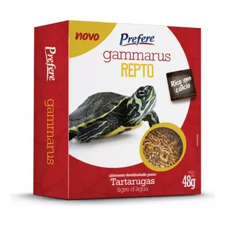 Ração Tartaruga Gammarus Camarão Desidratado Kit  Com 96 G