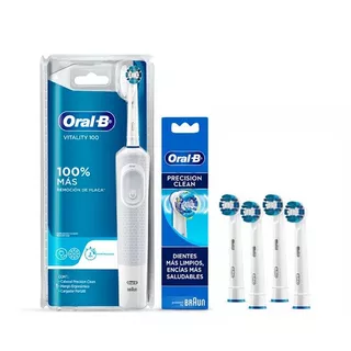 Cepillo Dental Eléctrico Oral-b Vitality 100 + 4 Cabezales
