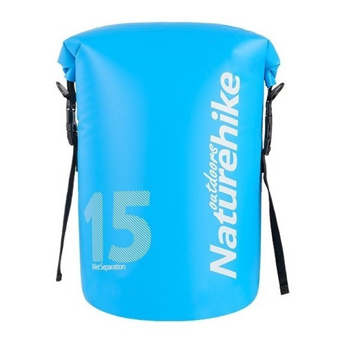 Morral Maleta Bolsa Seca Naturehike 15 Litros Impermeable Color Azul