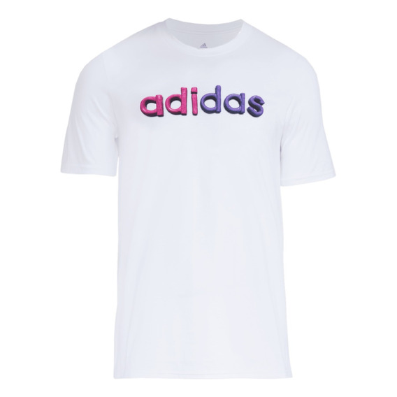 Playera adidas Hombre Caballero Blanco Casual Essentials