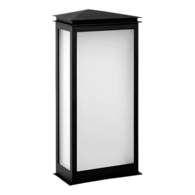 Farol Aplique Urbano.10 Chico 1xe27 Negro Aluminio Negro