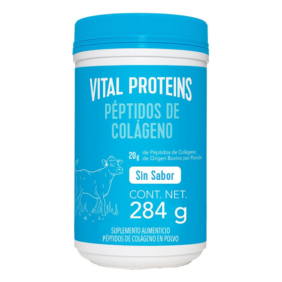 Péptidos De Colágeno Vital Proteins Bovino Sin Sabor 284g