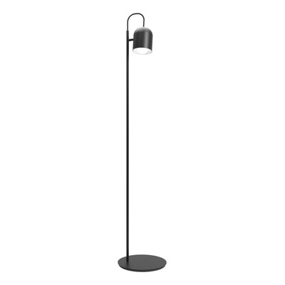 Lampara De Pie Velador Lampy Negro Apto Led Deco Lk