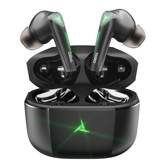 Auricular Tws Tozo G1 Bth 5.0 Gaming Earbuds Bth C/45ms 30hs Color Negro Color de la luz Verde