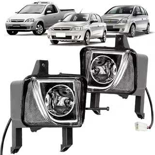 Par Farol Milha Corsa Montana Meriva 2003 A 2012 Lente Lisa