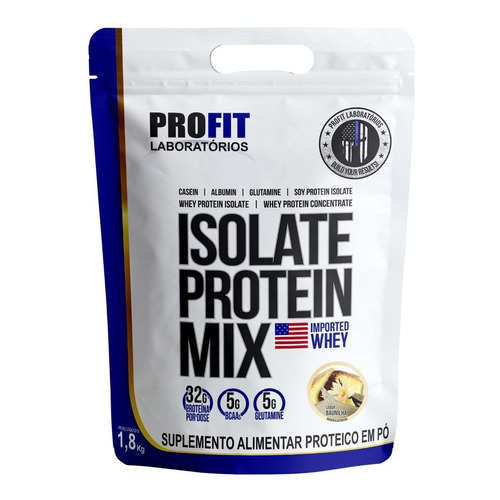 Suplemento en polvo ProFit Laboratórios  Isolate Protein Mix proteínas sabor vainilla en doypack de 1.8kg