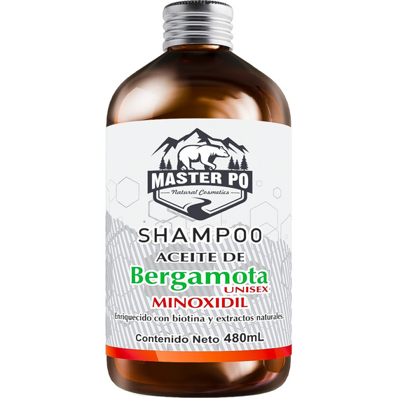 Shampoo Aceite De Bergamota Minoxidil Unisex Master Po Crece