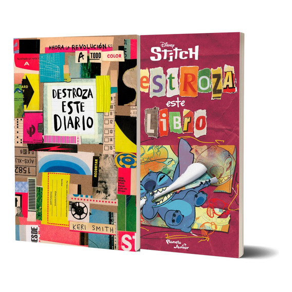 Pack Destroza A Stitch + Destroza Este Diario. A Todo Color