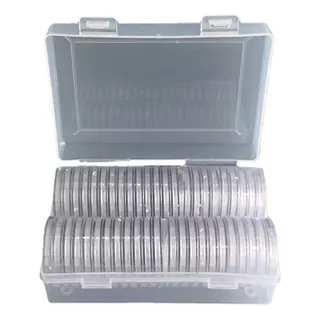 Caja Con 50 Capsulas 40mm Monedas Onzas, 50 Np, Estados!