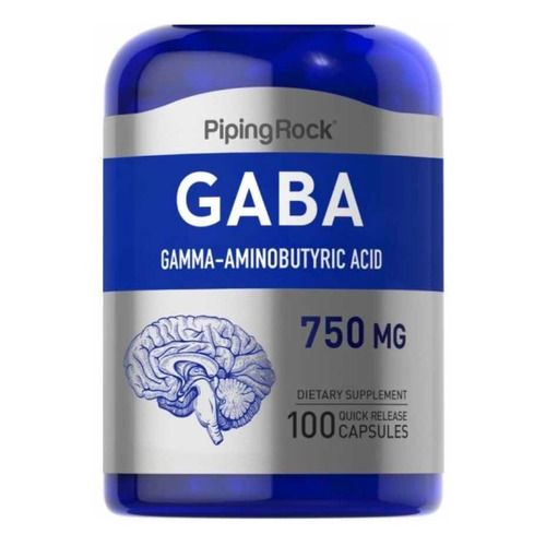 Gaba (gamma-amino-butírico) 750mg X 100 Cap - Calma!! Sabor Neutro