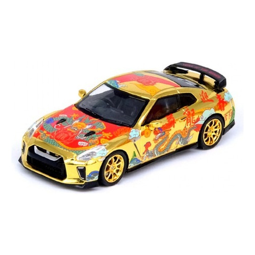 Inno64 Nissan Gt-r R35 2024 Chinese New Year Of The Dragon Color Dorado