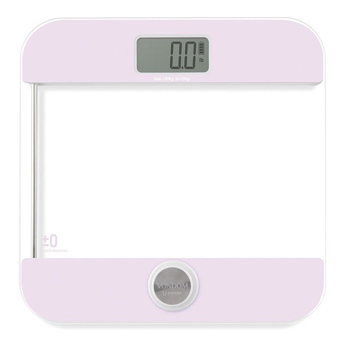 Balanza digital Vondom UPOWER02 rosa, hasta 180 kg