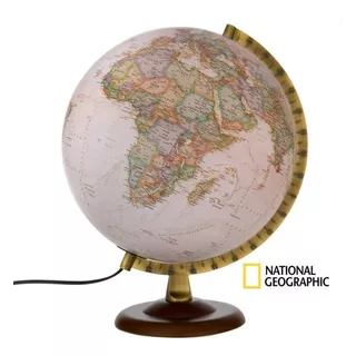 Globo Terrestre National Geographic Gold Executive Iluminado