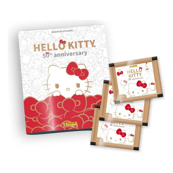 Pack Álbum + 40 Sobres Hello Kitty 50th Anniversary