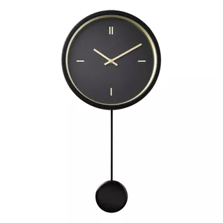 Reloj De Péndulo Negro 26 Cm