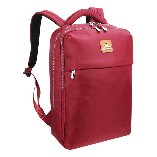 Backpack Skypeak 15.6 Pulgadas Color Granada Cta-115po Color Rojo Diseño de la tela Poliéster