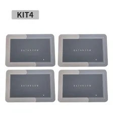 Kit4 Tapetes Para Banheiro Tapete Mágico Ultra  Para Absorçã