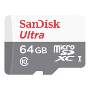 Tarjeta Memoria Micro Sd 64gb Sandisk 100mb/s Ultra Clase 10