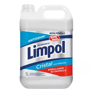 Detergente Liquido Cristal Limpol 5 Litros
