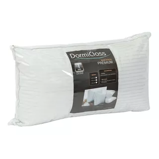 Almohada 90 X 50 King Size Vellón Siliconado Premium Fibra Color Blanco