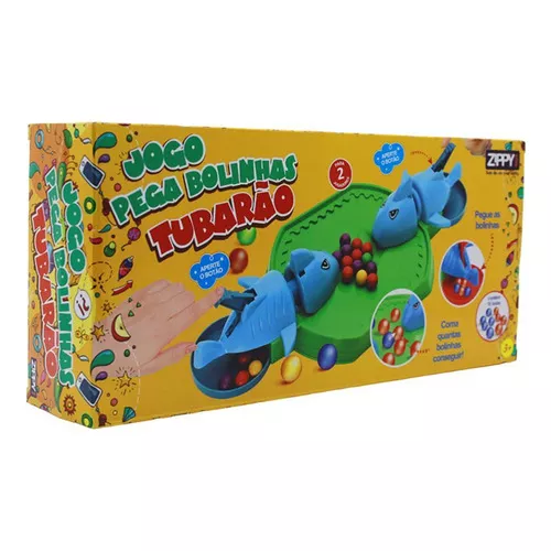 Jogo Pega Bolinhas Tubarão Brinquedo Divertido Criança