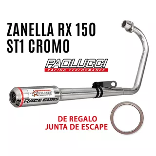 Escape Zanella Rx 150cc St1 Varillero Cromado Paolucci