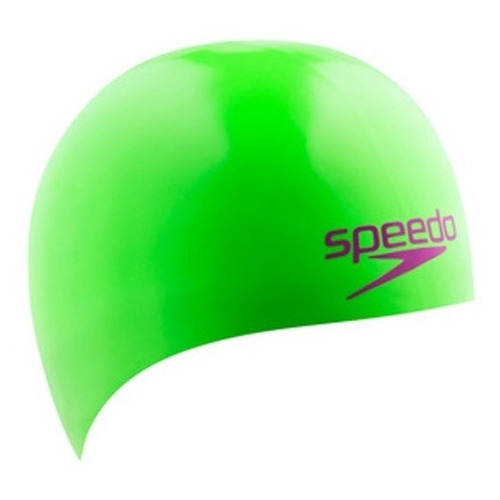 Gorra Casco Natación Speedo Fastskin Competición Color Verde Oro 404 Diseño De La Tela Liso Tamaño L