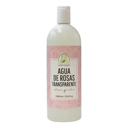 Agua De Rosas Hidratante Transparente 1 Litros Momento De Aplicación Día/noche Tipo De Piel Todo Tipo De Piel